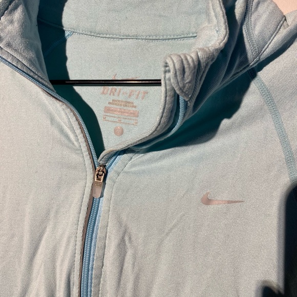 NIKE Blue Long Sleeve Athletic Top - Picture 2 of 4